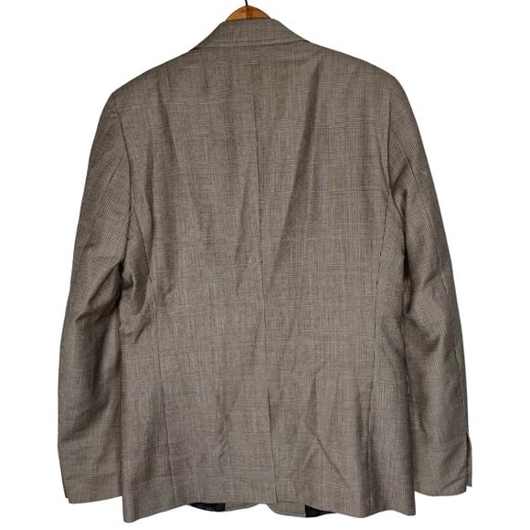 D&G Dolce & Gabbana Gray Plaid 100% Virgin Wool Blazer Jacket  Size: US 38/IT 52 - Picture 7 of 7